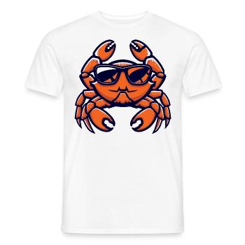 Krebs Krabbe Cool Comic - Männer T-Shirt - Weiß - Vorne - AI Model Male 178 dark (178cm)