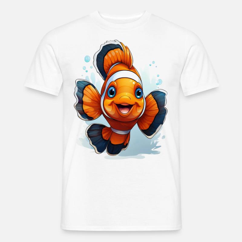 Clownfisch - Männer T-Shirt - Weiß