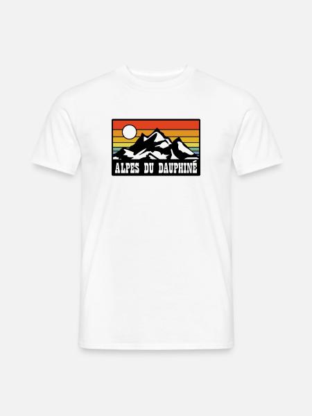 Alpes du Dauphine - Männer T-Shirt - Weiß