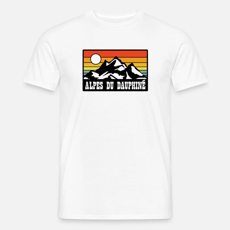 Alpes du Dauphine - Männer T-Shirt - Weiß