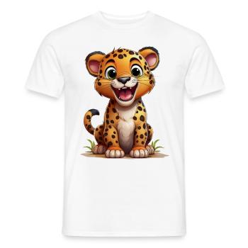 Jaguar - Männer T-Shirt - Weiß - Vorne - AI Model Male 178 dark (178cm)