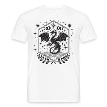 Mystischer Drache – Magisches Fantasy-Design - Männer T-Shirt - Weiß - Vorne - AI Model Male 178 dark (178cm)
