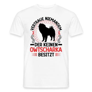 Ovcharka Posséder un Ovcharka caucasien - T-shirt homme - blanc - Devant - AI Model Male 178 dark (178cm)