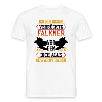 Dieser verrückte Falkner Beizjagd Falknerei - Männer T-Shirt - Weiß - Vorne - AI Model Male 178 dark (178cm)