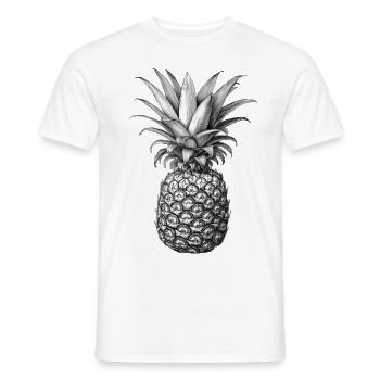 Ananas - T-shirt homme - blanc - Devant - AI Model Male 178 dark (178cm)