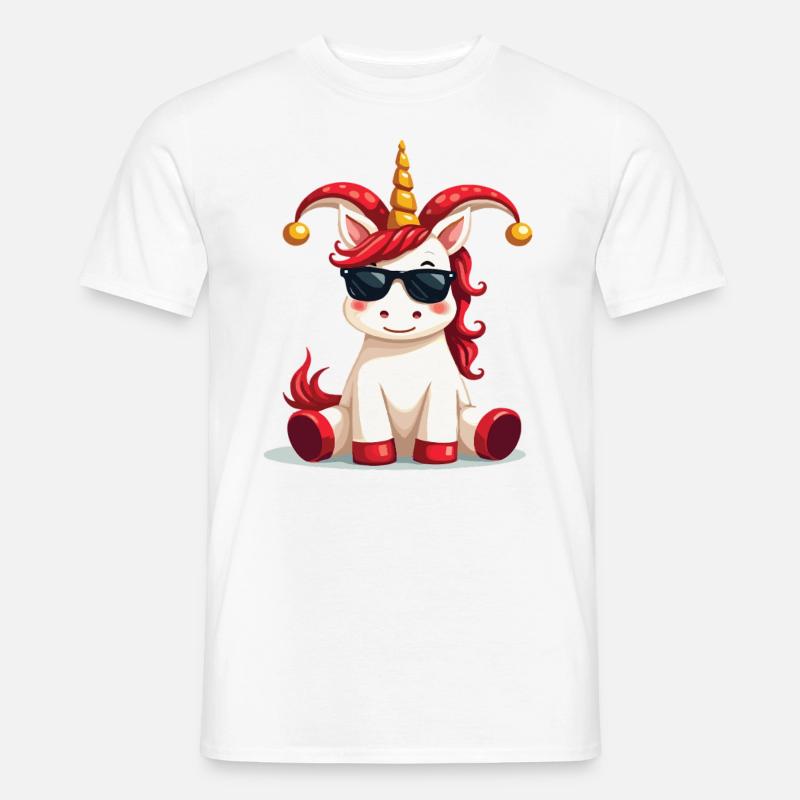 Carnaval Carnaval Licorne Costume de carnaval - T-shirt homme - blanc