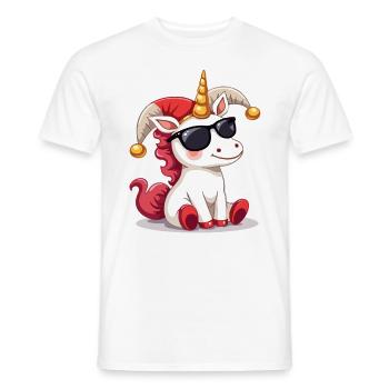 Carnaval Carnaval Licorne Costume de carnaval - T-shirt homme - blanc - Devant - AI Model Male 178 dark (178cm)