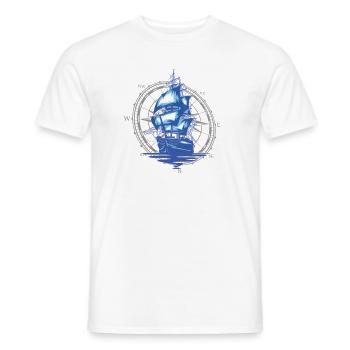 6 Capitaine Sailor Windrose - T-shirt homme - blanc - Devant - AI Model Male 178 dark (178cm)
