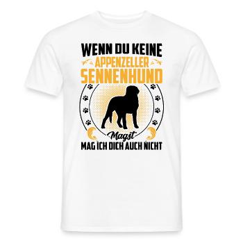 Le chien de montagne n’aime pas le chien de montagne d’Appenzeller - T-shirt homme - blanc - Devant - AI Model Male 178 dark (178cm)