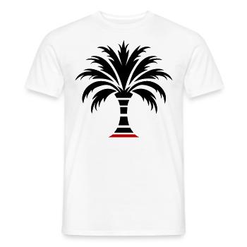 Île Palm - T-shirt homme - blanc - Devant - AI Model Male 178 dark (178cm)