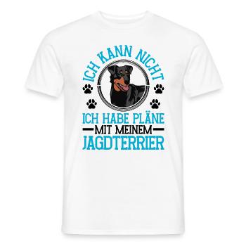 Plans pour mon Chien de chasse allemand Terrier de chasse - T-shirt homme - blanc - Devant - AI Model Male 178 dark (178cm)