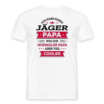 JÄGER PAPA COOL, GEBURTSTAG, WEIHNACHTEN, VATERTAG - Männer T-Shirt - Weiß - Vorne - AI Model Male 178 dark (178cm)