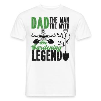 Amoureux des plantes Jardinage Papa Papa Le - T-shirt homme - blanc - Devant - AI Model Male 178 dark (178cm)