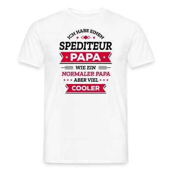 SPEDITEUR PAPA GEBURTSTAG WEIHNACHTEN VATERTAG - Männer T-Shirt - Weiß - Vorne - AI Model Male 178 dark (178cm)