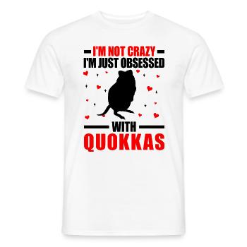 Quokka nicht verrückt Beuteltier Quokka - Männer T-Shirt - Weiß - Vorne - AI Model Male 178 dark (178cm)