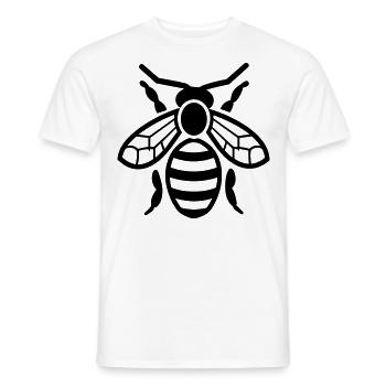 Bee - Men's T-Shirt - white - Front - AI Model Male 178 dark (178cm)