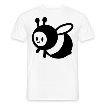 Biene - Männer T-Shirt - Weiß - Vorne - AI Model Male 178 dark (178cm)