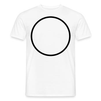 Symbole de cercle vide - T-shirt homme - blanc - Devant - AI Model Male 178 dark (178cm)