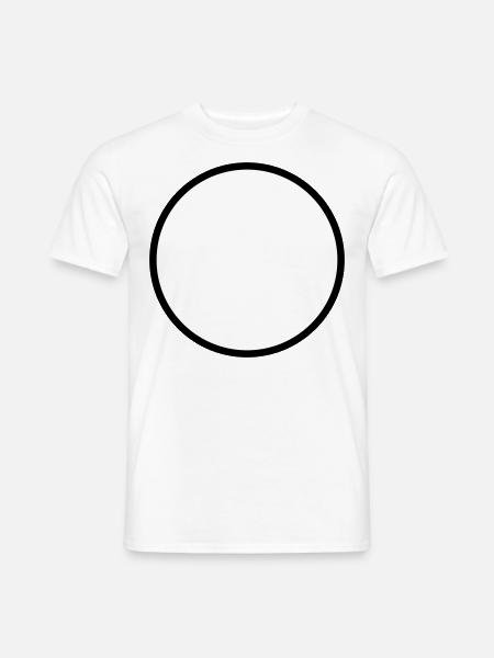 Circle Symbol Blank - Men's T-Shirt - white