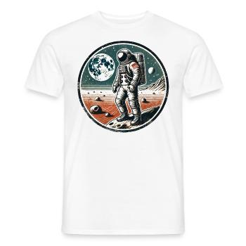 Astronaut - Men's T-Shirt - white - Front - AI Model Male 178 dark (178cm)