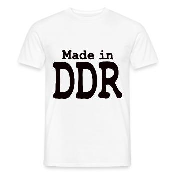 ddr allemagne orientale est ossi moped saxe - T-shirt homme - blanc - Devant - AI Model Male 178 dark (178cm)