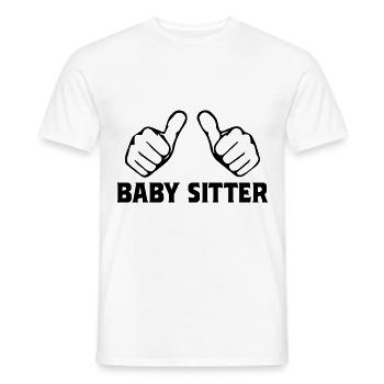 Babysitter Graphic Daycare Provider Daycare Teach - Männer T-Shirt - Weiß - Vorne - AI Model Male 178 dark (178cm)