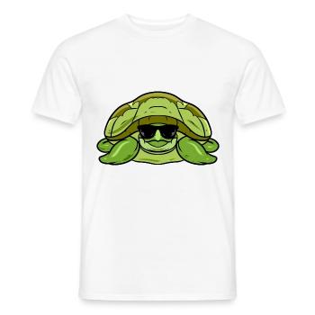 Turtle - Men's T-Shirt - white - Front - AI Model Male 178 dark (178cm)