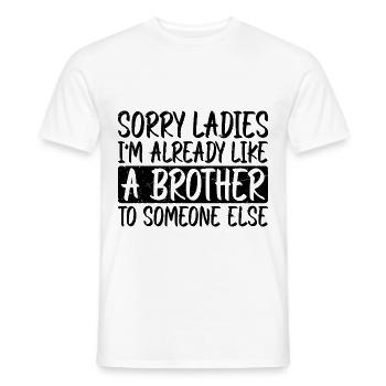 Je suis déjà comme un frère pour quelqu’un d’autre 3 - T-shirt homme - blanc - Devant - AI Model Male 178 dark (178cm)