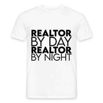 Realtor By Day Realtor By Night - Men's T-Shirt - white - Front - AI Model Male 178 dark (178cm)