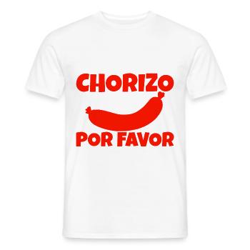 Chorizo Por Favor - Men's T-Shirt - white - Front - AI Model Male 178 dark (178cm)