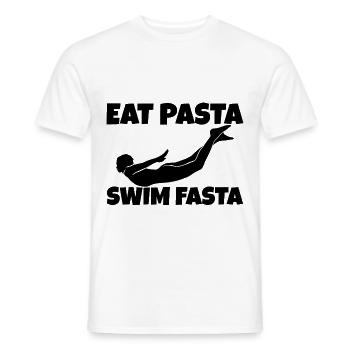 Eat Pasta Swim Fasta 7 - Männer T-Shirt - Weiß - Vorne - AI Model Male 178 dark (178cm)