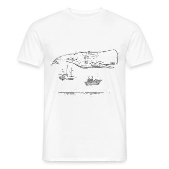 Fliegende Walboote - Männer T-Shirt - Weiß - Vorne - AI Model Male 178 dark (178cm)