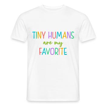 Tiny Humans Are My Favorite Daycare Provider Teach - Männer T-Shirt - Weiß - Vorne - AI Model Male 178 dark (178cm)