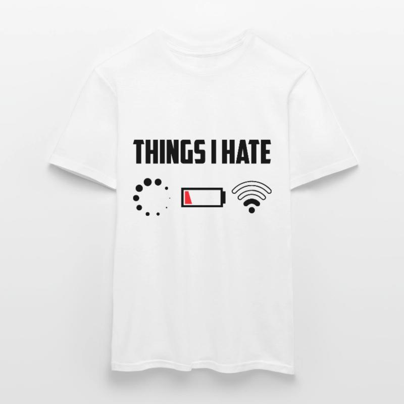 Things I Hate Programmer Coder Coding Developer So Männer T-Shirt