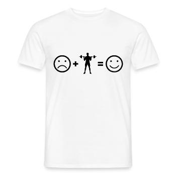 Gewichtheben Cardio Ausdauertraining Krafttraining - Männer T-Shirt - Weiß - Vorne - AI Model Male 178 dark (178cm)