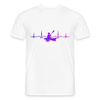Canoë Kayak Femme Kayak Kayak Homme - T-shirt homme - blanc - Devant - AI Model Male 178 dark (178cm)