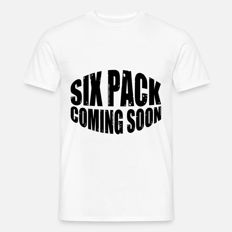Six Pack Coming Soon 65 - Männer T-Shirt - Weiß