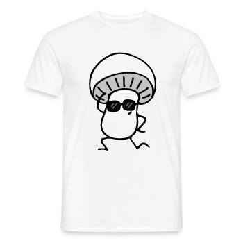 Pilz - Männer T-Shirt - Weiß - Vorne - AI Model Male 178 dark (178cm)
