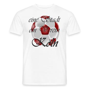 Köln Design - Männer T-Shirt - Weiß - Vorne - AI Model Male 178 dark (178cm)