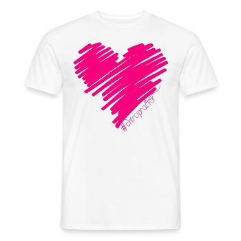 Chiropraticien Physiothérapeute Cœur I Cadeau - T-shirt homme - blanc - Devant - AI Model Male 178 dark (178cm)