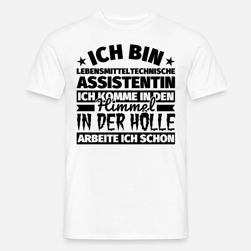Lebensmitteltechnischer Assistentin Geschenk lusti - Männer T-Shirt - Weiß