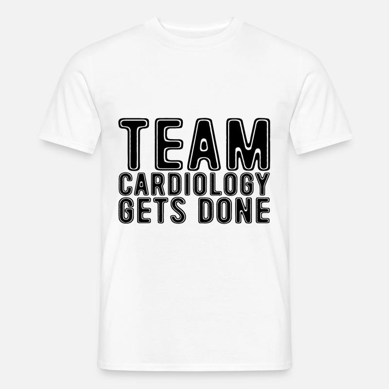 Team Cardiology Gets Done - Männer T-Shirt - Weiß