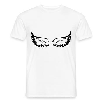 wing - Men's T-Shirt - white - Front - AI Model Male 178 dark (178cm)