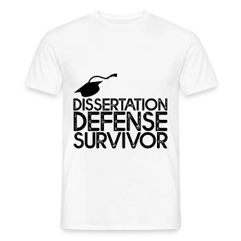 Thèse Defense Survivor 3 - T-shirt homme - blanc - Devant - AI Model Male 178 dark (178cm)