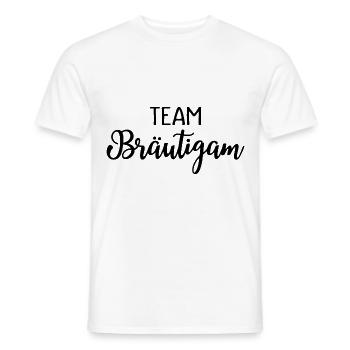 Team Bräutigam - Männer T-Shirt - Weiß - Vorne - AI Model Male 178 dark (178cm)