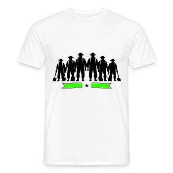 Farmer Bauer Silhouette - Men's T-Shirt - white - Front - AI Model Male 178 dark (178cm)