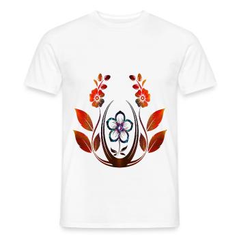 Spring beginning flower - Men's T-Shirt - white - Front - AI Model Male 178 dark (178cm)
