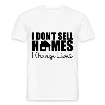 I Don't Sell Homes, I Change Lives 4 - Männer T-Shirt - Weiß - Vorne - AI Model Male 178 dark (178cm)