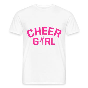 Cheer Girl Cheerleading Cheerleader Cheerdance Gym - Männer T-Shirt - Weiß - Vorne - AI Model Male 178 dark (178cm)