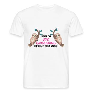 Either You Love Cheer Leading Or You Are Wrong Gym - Männer T-Shirt - Weiß - Vorne - AI Model Male 178 dark (178cm)